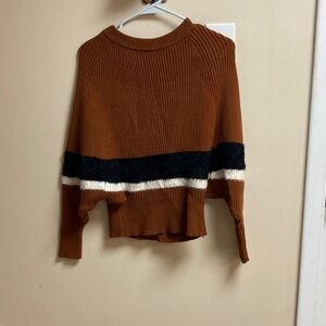 Brown and Black Women's Sweater